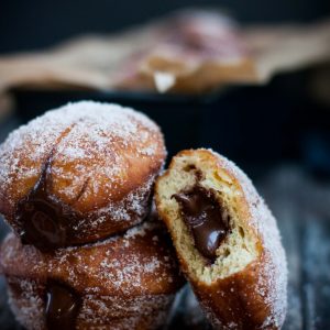 Berlina farcida de nutella